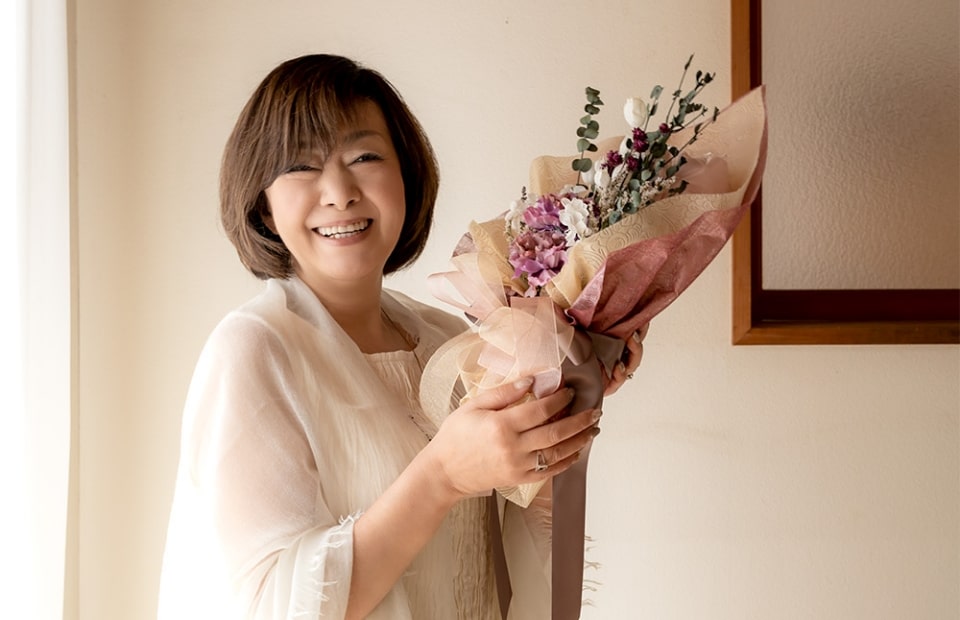 お祝いの気持ちをブーケにたくす