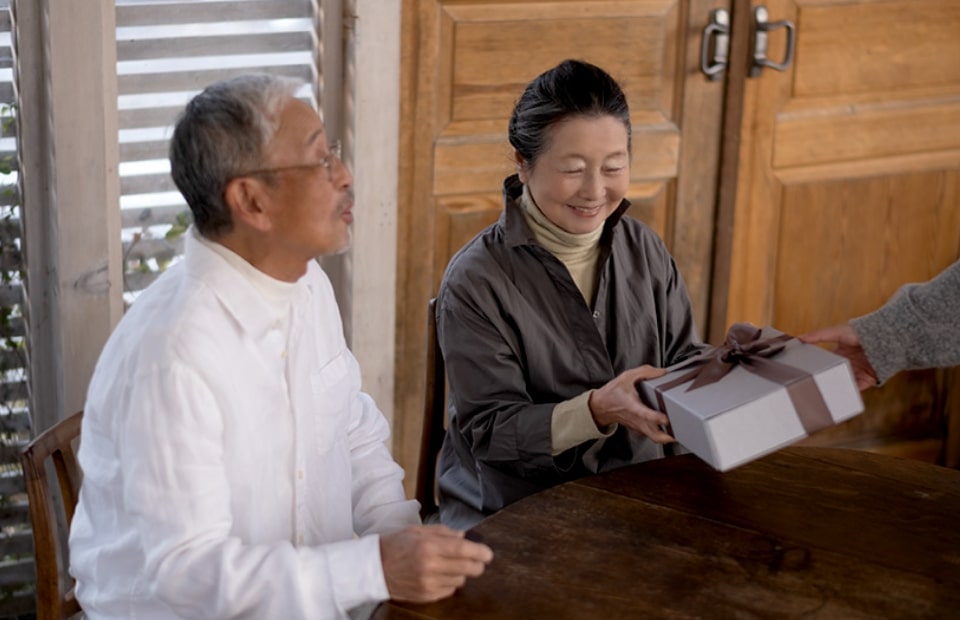 笑顔が見えるラッピング