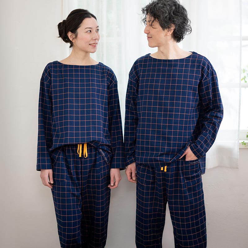 ストレッチ2重ガーゼ “ノビーゼ” UNO コンフィ プルオーバーパジャマ 男女兼用