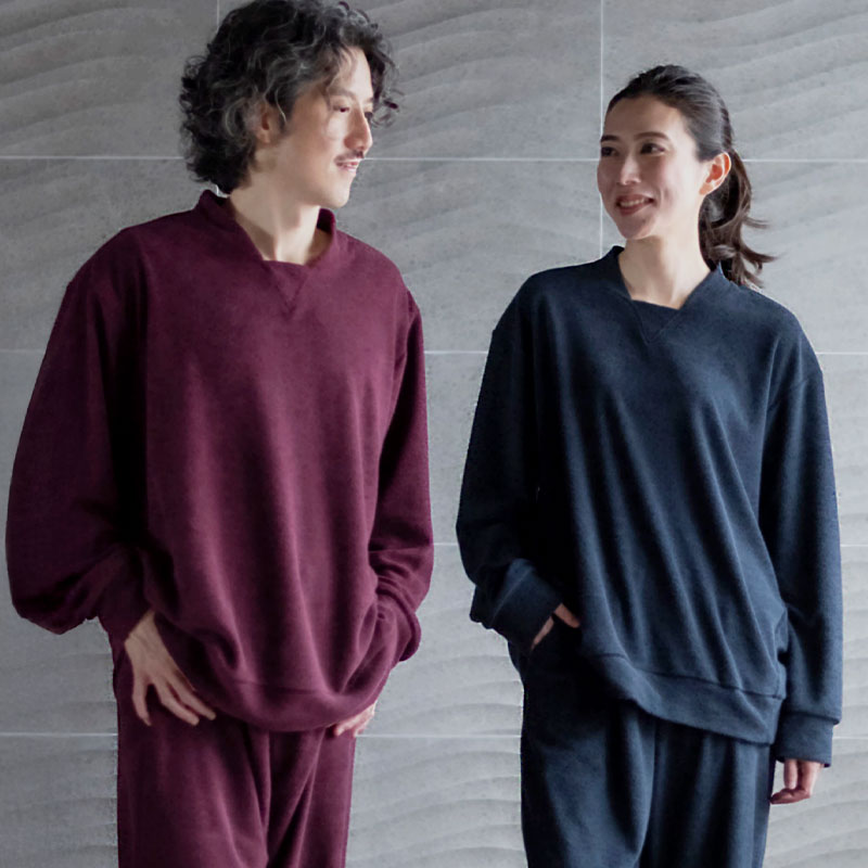 グレイスエアパイル 男女兼用 パジャマ 長袖・プルオーバー ＜日本製＞