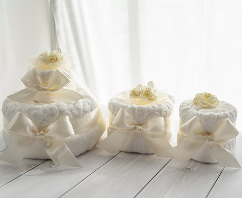 ケーキの袋ラッピング