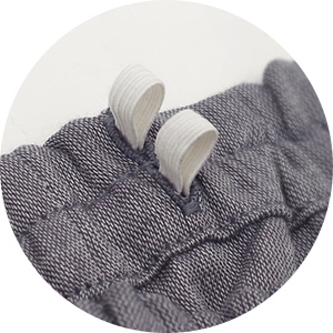 ズボンのゴムとゴム替え口