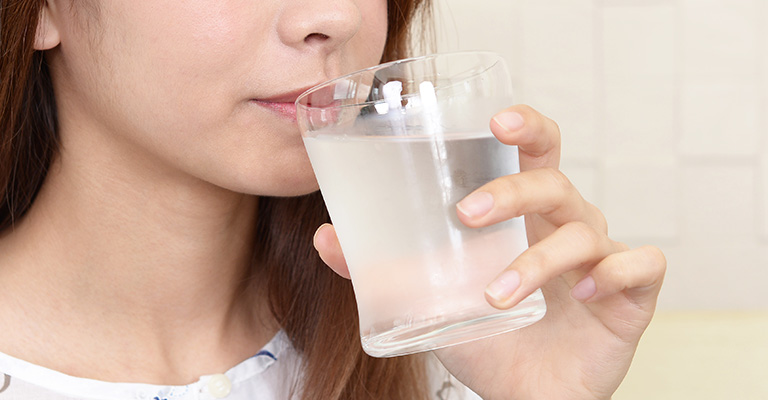 水分補給とHOTな食べ物を