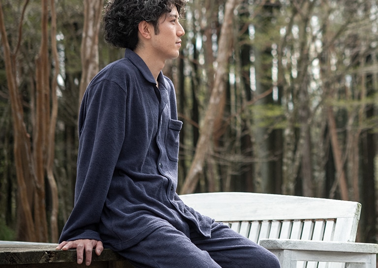 長袖・中厚のメンズパジャマ