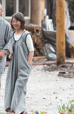 ダブルガーゼ・ノースリーブワンピース