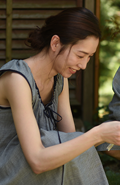 ダブルガーゼ・ノースリーブワンピース