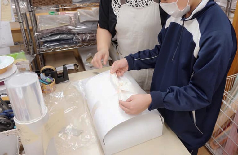 地元中学生の職場体験受け入れ