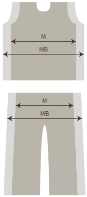 「ゆったりめの○Bサイズ」