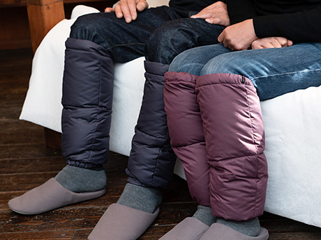 ふくらはぎを優しく包む、締め付け感のないレッグウォーマー