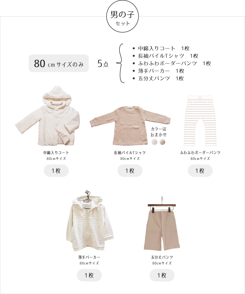 男の子コートセット80cmサイズ