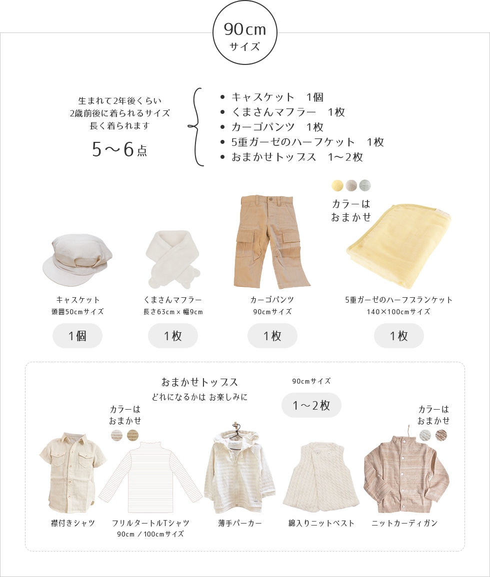 男の子セット90cmサイズ、おまかせトップス