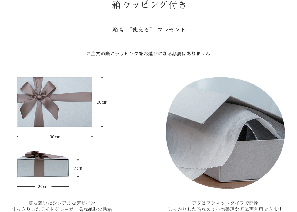 箱ラッピング付き