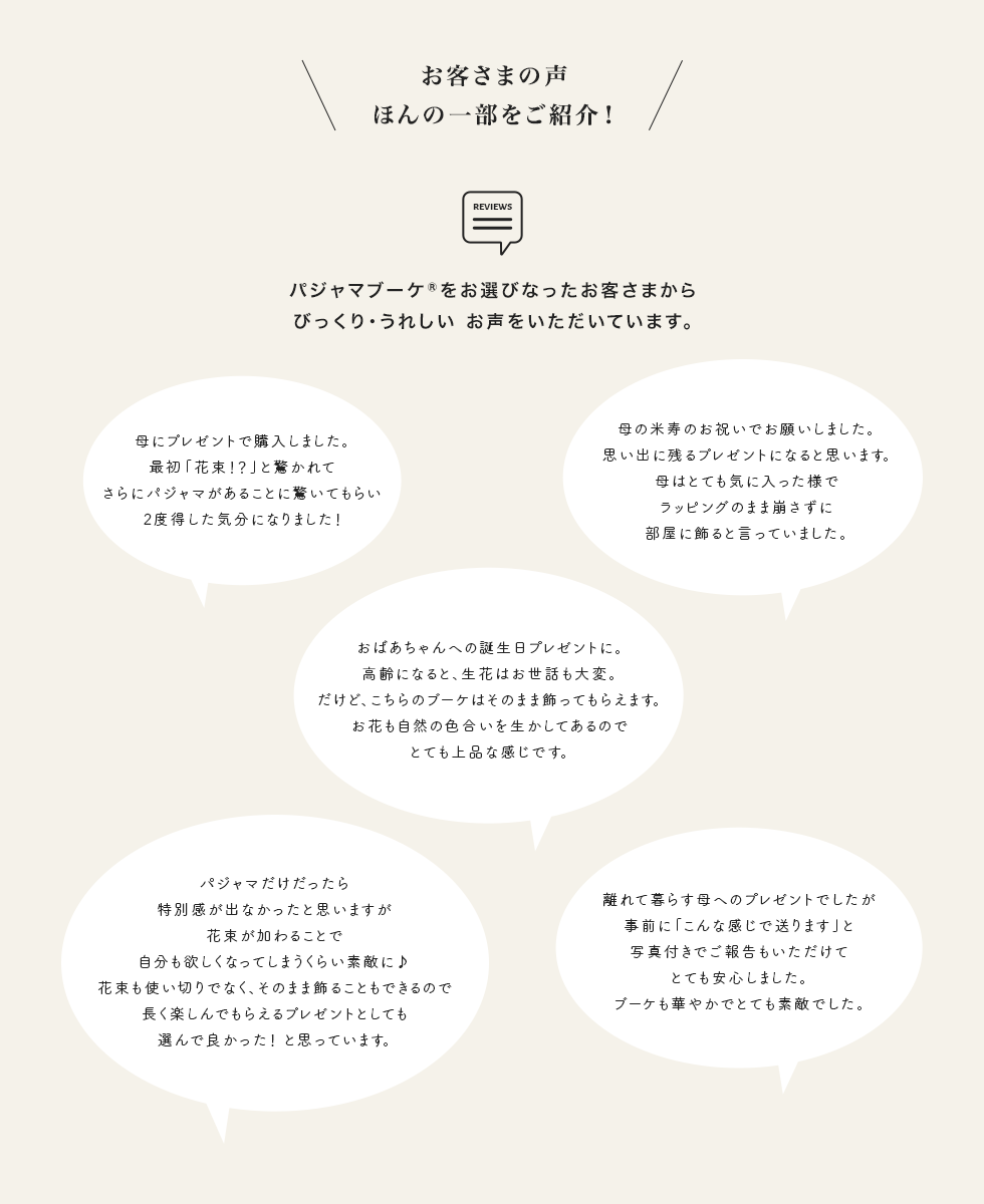 お客さまのレビュー