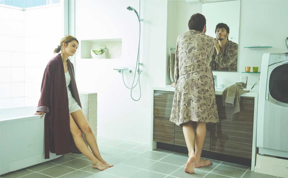 今治ジャカード織り3重ガーゼ　メンズ・レディース兼用 バスローブ