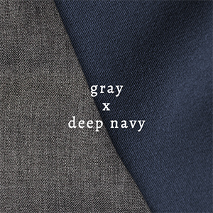 gray x deep navy
