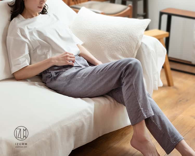 ストレッチ ２重ガーゼ ノビーゼ “UNO” レディース スマートルームパンツ 単品販売