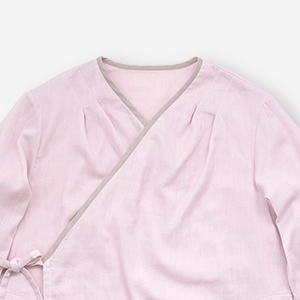 ふんわり静かな薄紅藤色に ピンクがかったグレージュ色の バインダーがやさしく馴染んで おっとり可愛い仕上がりに。