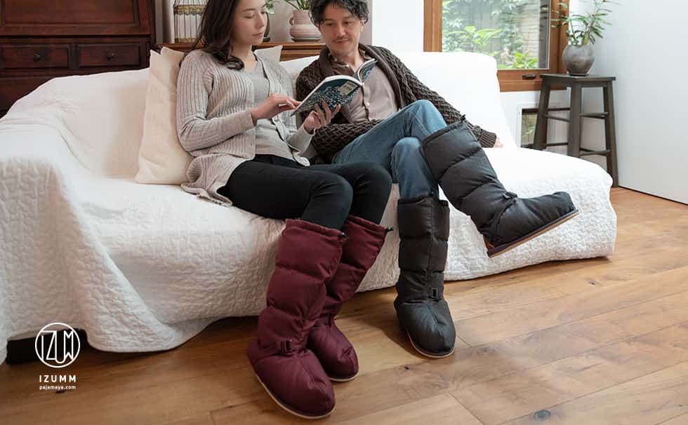 ヘヴンリーダウン 日本製 アメイジング ルームブーツ ロング丈 メンズ・レディース兼用