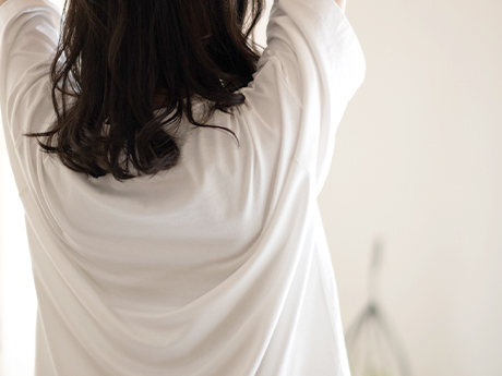 超長綿の光沢から生まれる高級感