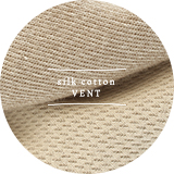 シルクコットン「VENT」日本製