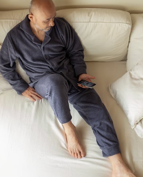 メンズ前開きパジャマ