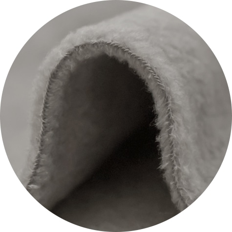 スタンダード中厚 両面起毛 断面