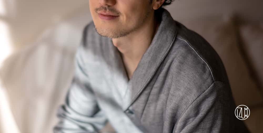 ５重ガーゼ ミルフィーユガーゼ ミルゼ メンズ長袖パジャマ