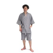 綿100％ やわらかダブルガーゼ おやすみ甚平