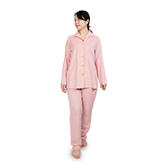 ストレッチ2重ガーゼ ノビーゼ “UNO” 長袖レディースパジャマ