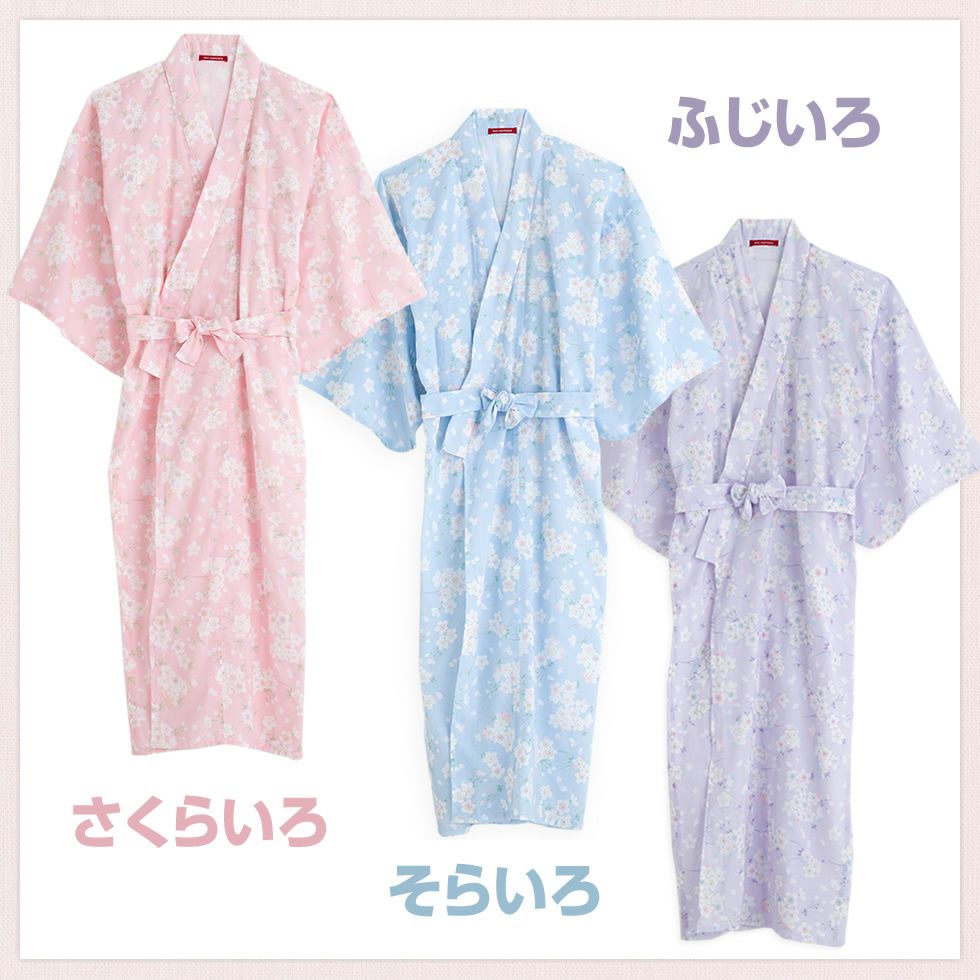 抜群の吸汗性/ガーゼ寝巻き/バスローブにも/入院/ねまき/婦人/日本製