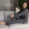 女性モデル身長:164㎝　ソフトチャコール　Lサイズ着用