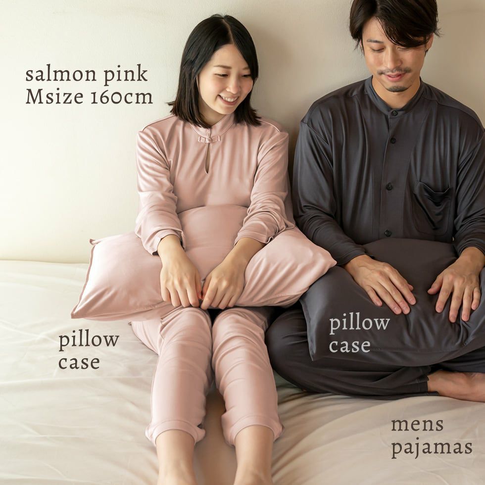 チャイナ衿 胸パッド付き シルクパジャマ レディース 高級シルクニット