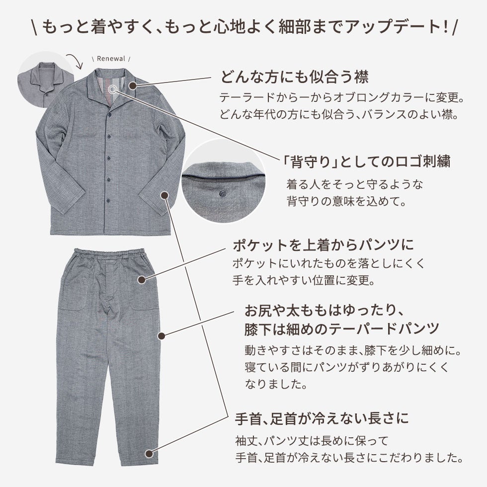 柔らかなゴムをあえて2本使いにしているのはお腹周りに一番負担が少ないワザなのです