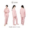 女性モデル身長：162cm Lサイズ チェックxシトラスピンク着用