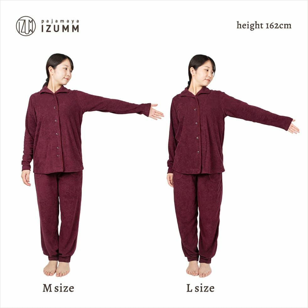 女性モデル身長：162cm Mサイズ・ Lサイズ比較