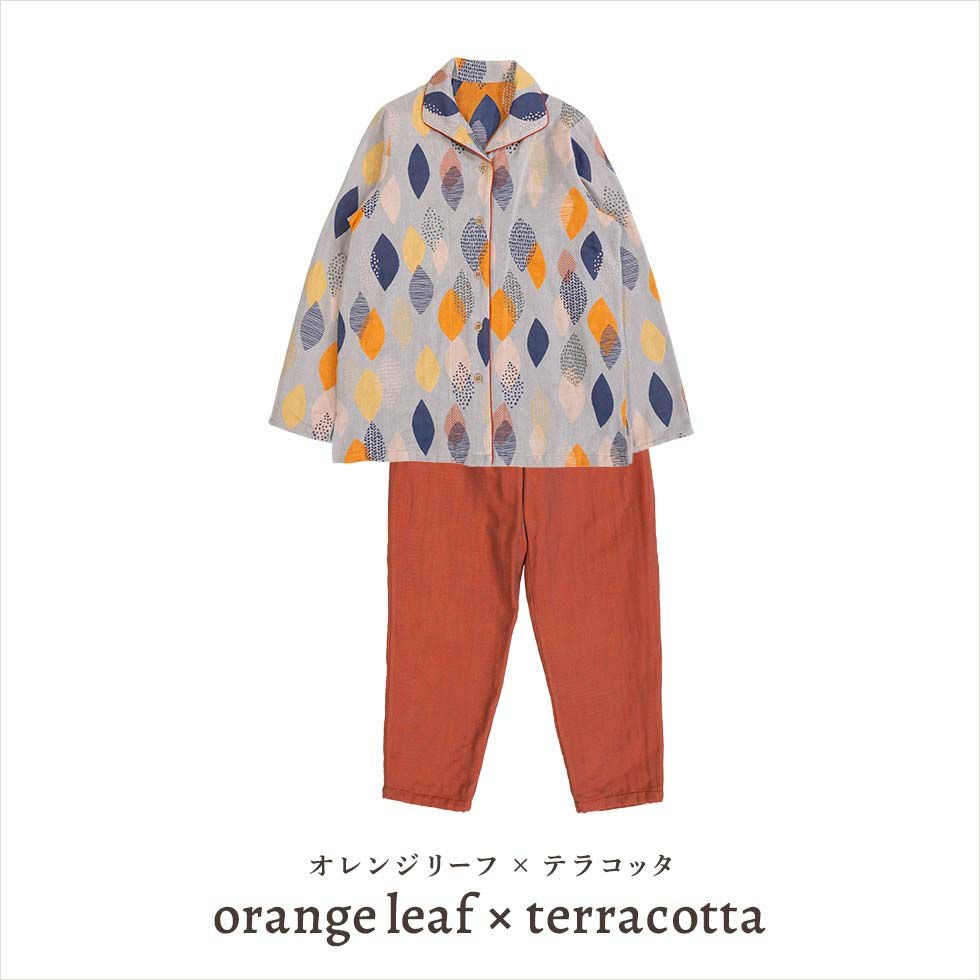 今治タオルブランド認定 3重ガーゼ レディースパジャマ 長袖 前開き