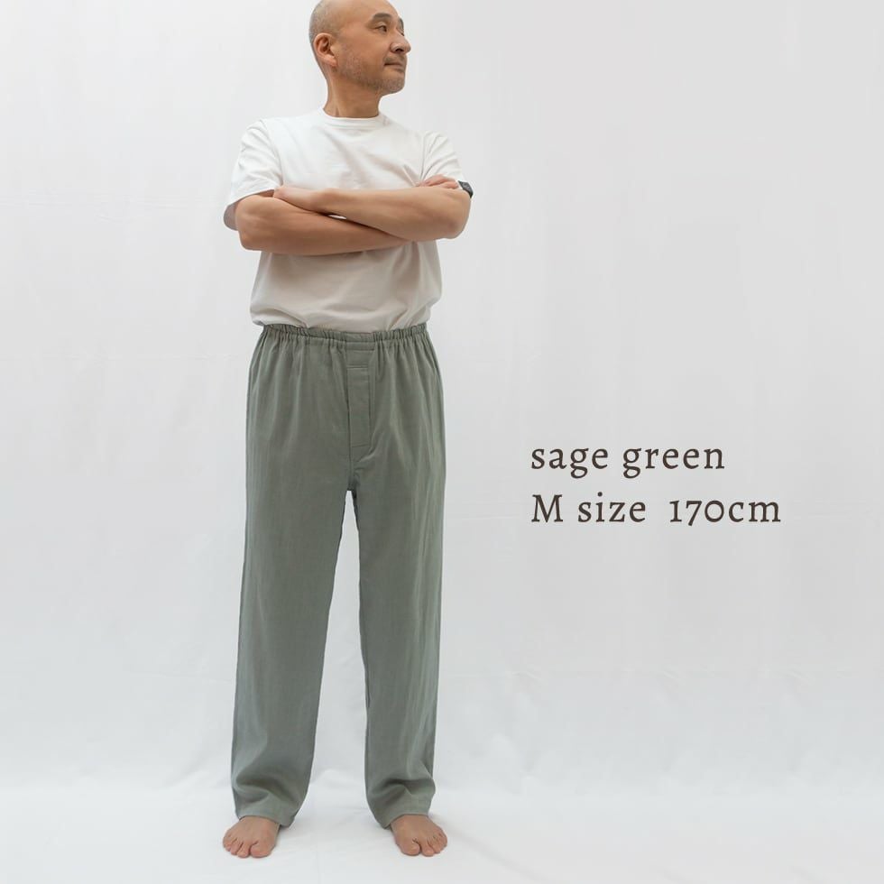 モデル身長 170cm Mサイズ セージグリーン着用