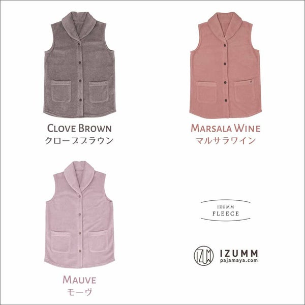 ルームベスト レディース 専用 IZUMM フリース あったか フリース 