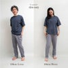 男性モデル身長：176cm Lサイズ 女性モデル身長：174cm Mサイズ ディムネイビー着用
