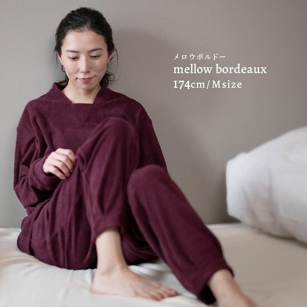 女性モデル身長：174cm Mサイズ メロウボルドー着用
