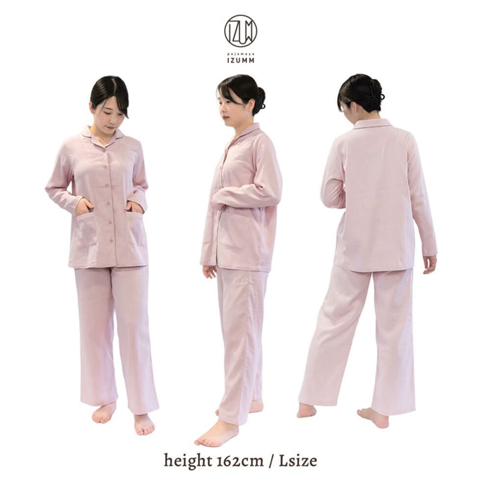 女性モデル身長：162cm Lサイズ オーキッドピンク着用