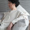 男性モデル身長：176cm Lサイズ モカシンクリーム着用