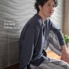 男性モデル身長：176cm Lサイズ ディムネイビー着用