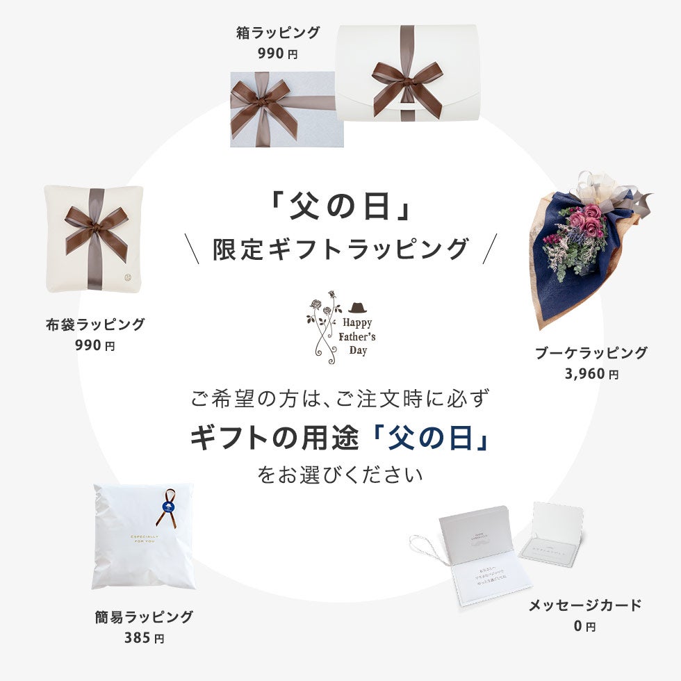 父の日の贈り物に♪父の日限定ギフトラッピング