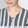 ノーカラーで風通しよく、夏の夜もさらりと快適に。
